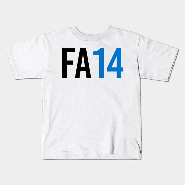 Fernando Alonso 14 - Driver Initials and Number Kids T-Shirt by GreazyL